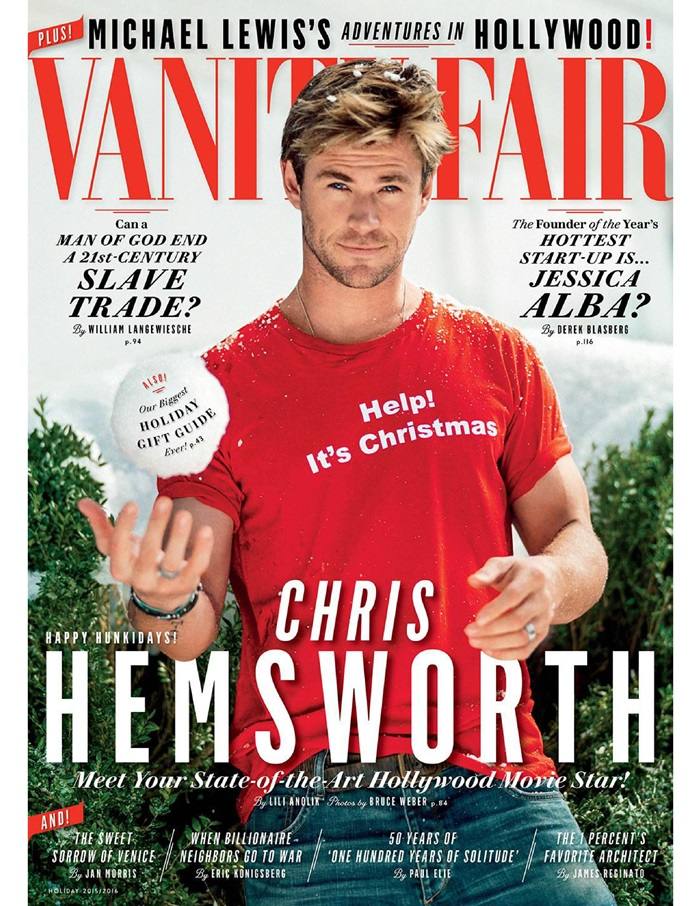 Chris Hemsworth @ Vanity Fair Special Edition Holiday 2015