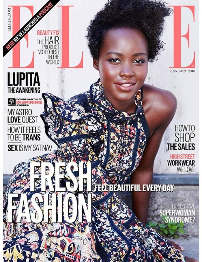 Lupita Nyong'o @ ELLE UK January 2016