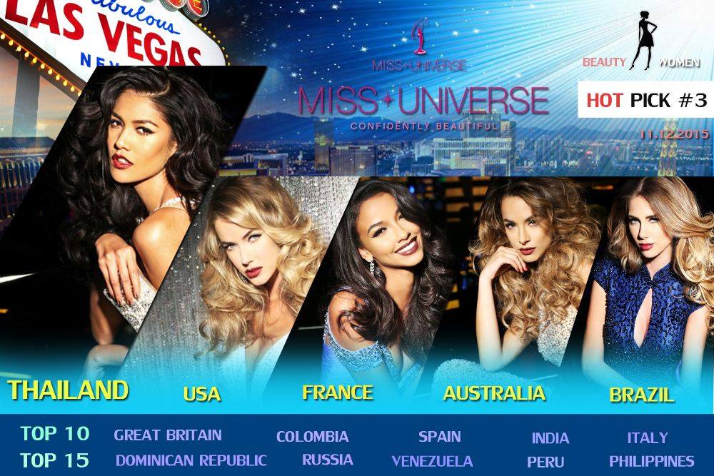 MISS UNIVERSE 2015 ร่วมเป็นกำลังใจให้กับสาวไทย