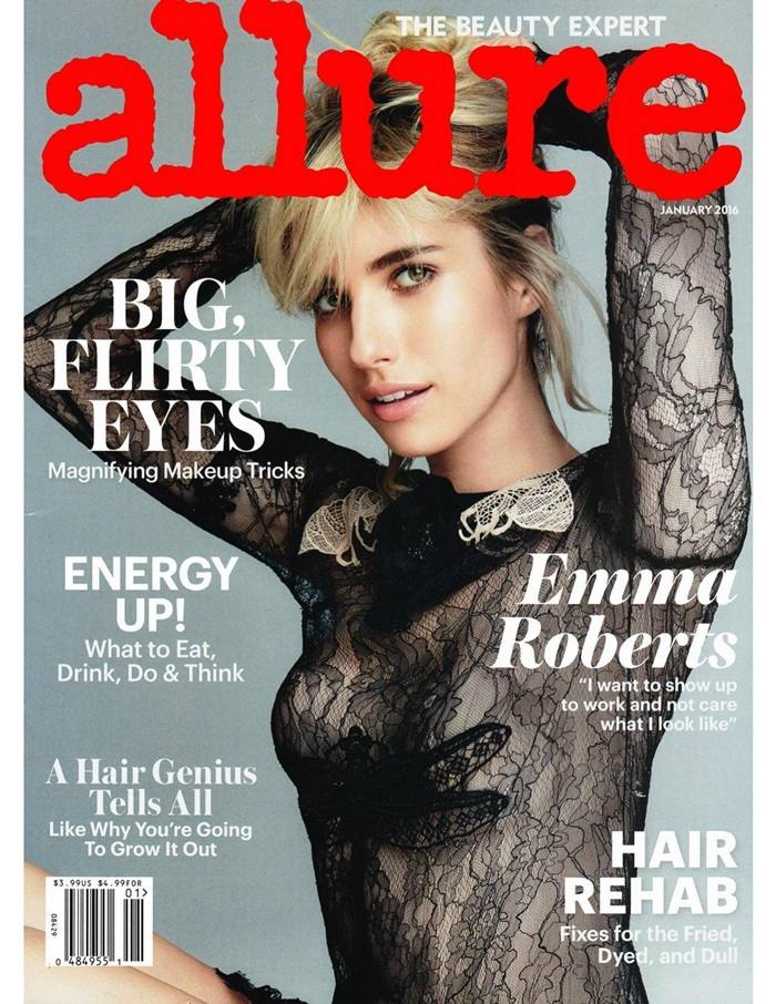 Emma Roberts @ Allure US January 2016