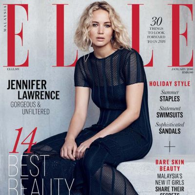 Jennifer Lawrence @ ELLE Malaysia January 2016