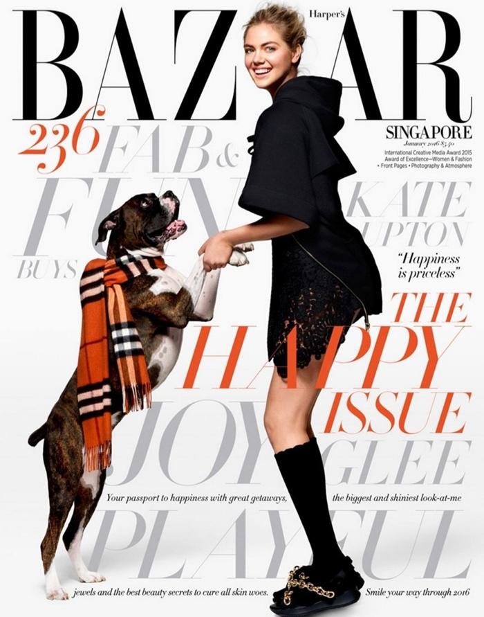 Kate Upton @ Harper's Bazaar Singapore January 2016