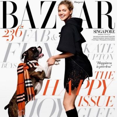 Kate Upton @ Harper's Bazaar Singapore January 2016