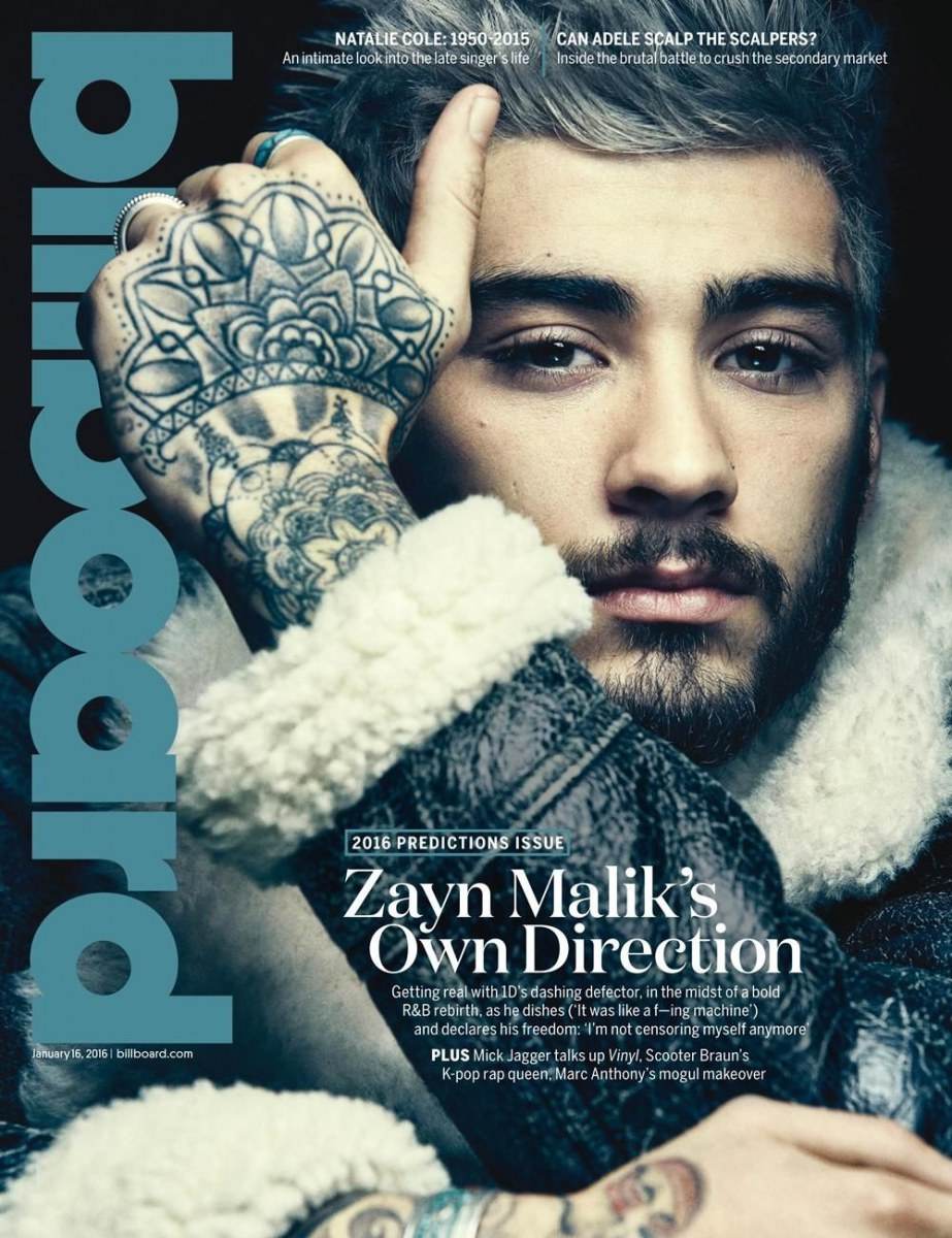 Zayn Malik @ Billboard Magazine January 2016