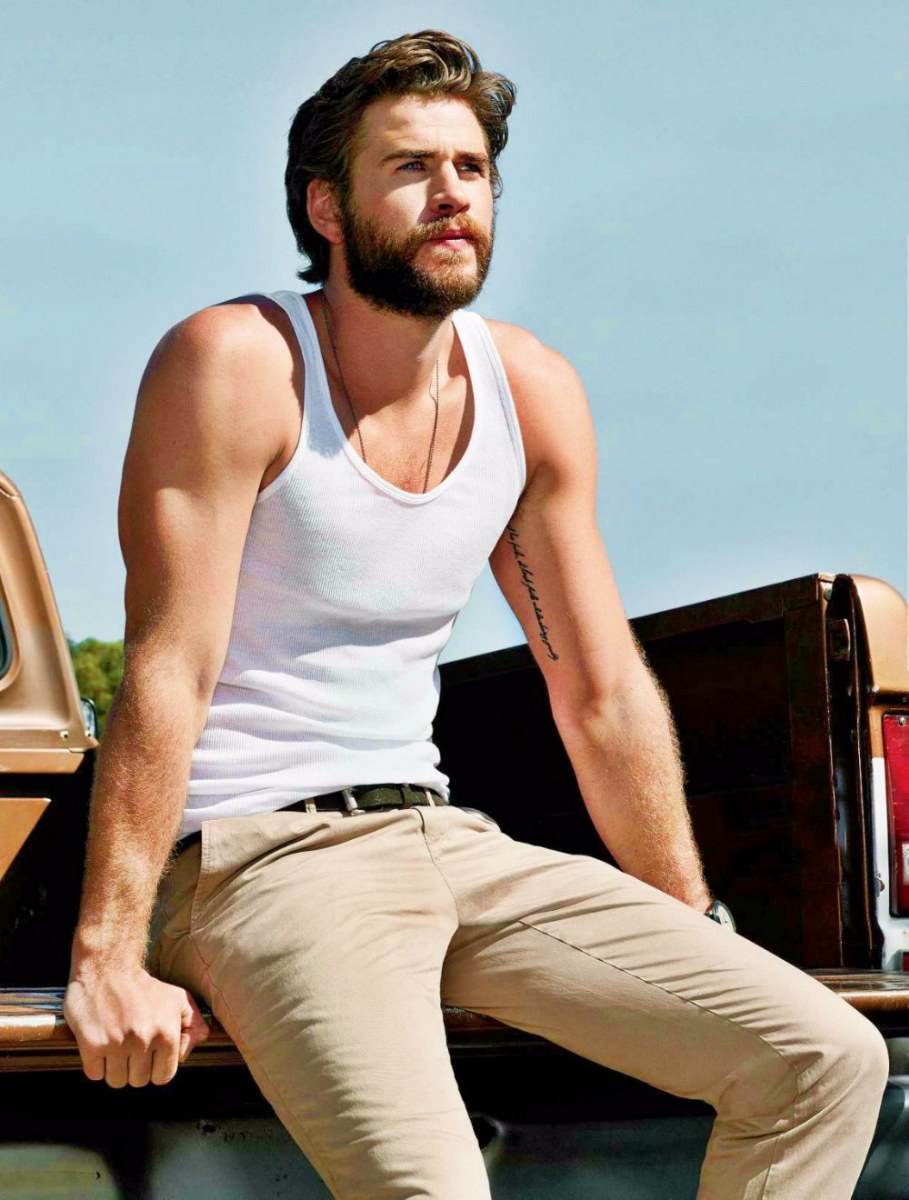 เลียLiam Hemsworth หุ่นเซี๊ยมากกก