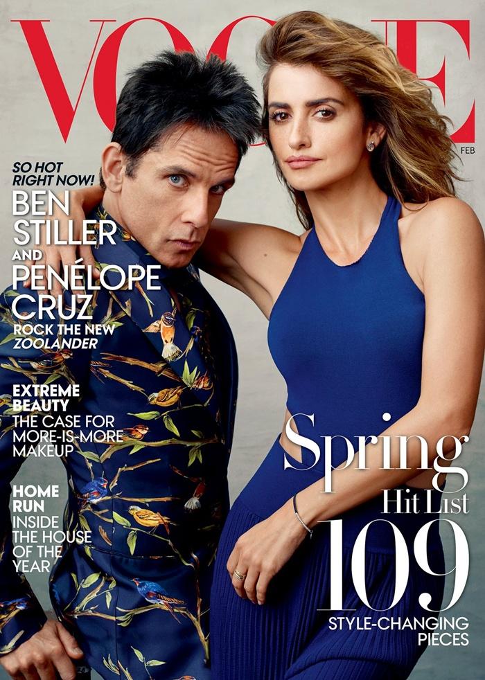 Ben Stiller & Penélope Cruz @ Vogue US February 2016