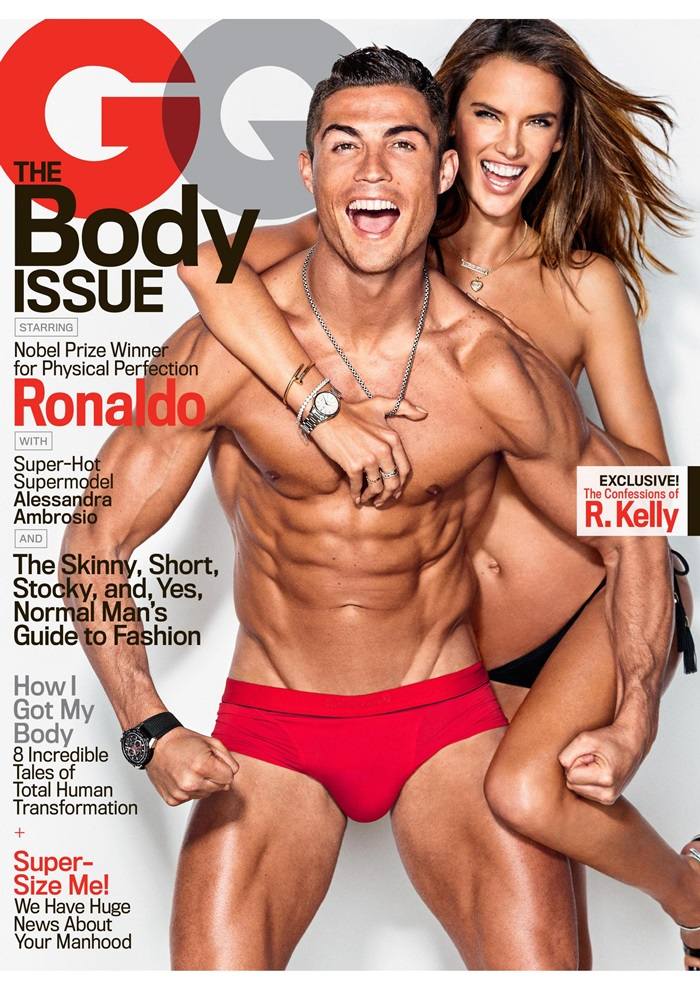 Cristiano Ronaldo & Alessandra Ambrosio @ GQ US February 2016