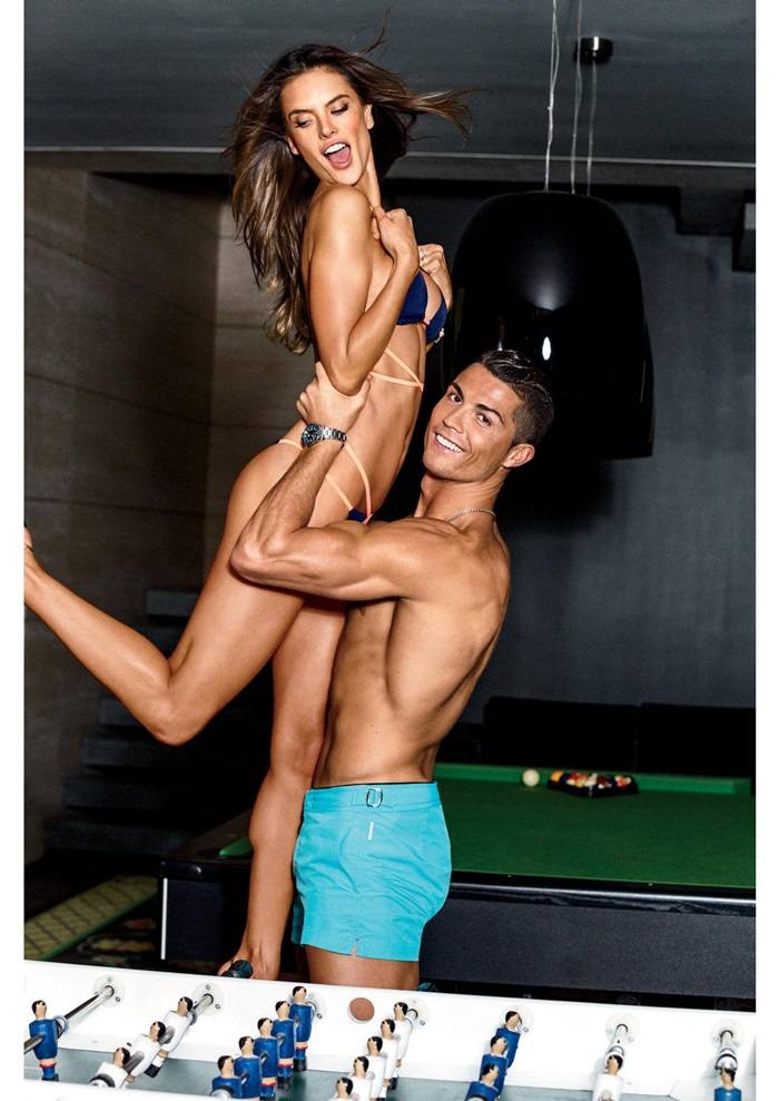 Cristiano Ronaldo & Alessandra Ambrosio @ GQ US February 2016