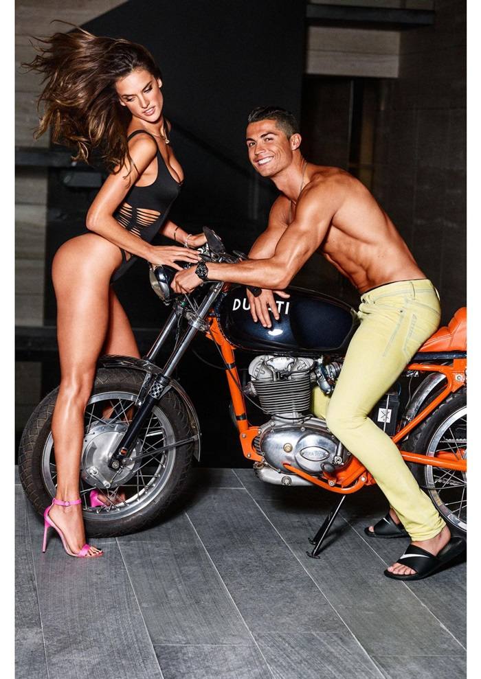 Cristiano Ronaldo & Alessandra Ambrosio @ GQ US February 2016