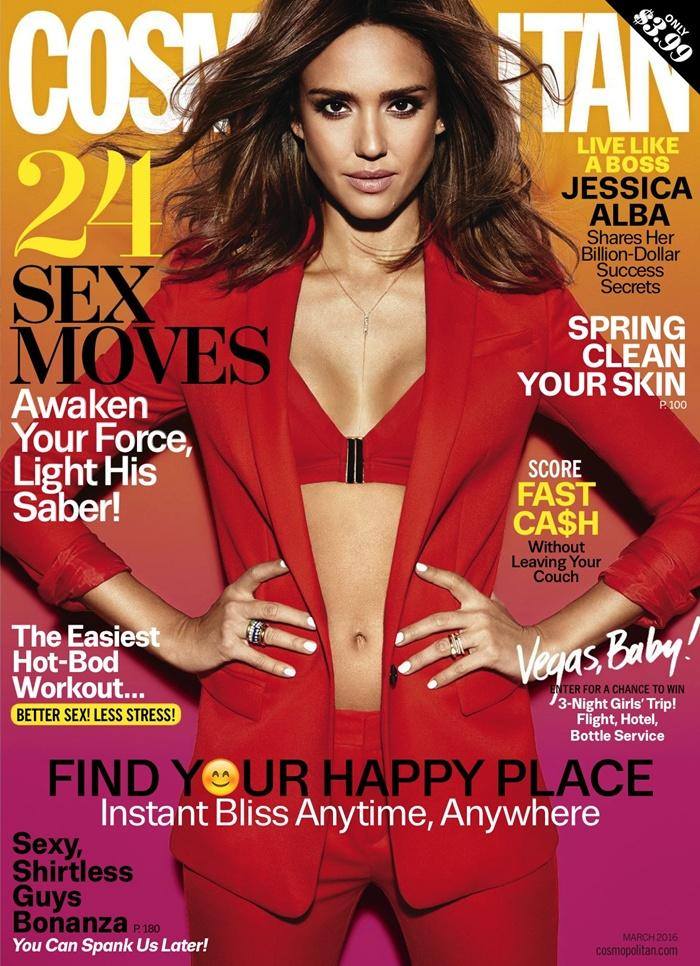 Jessica Alba @ Cosmopolitan US March 2016