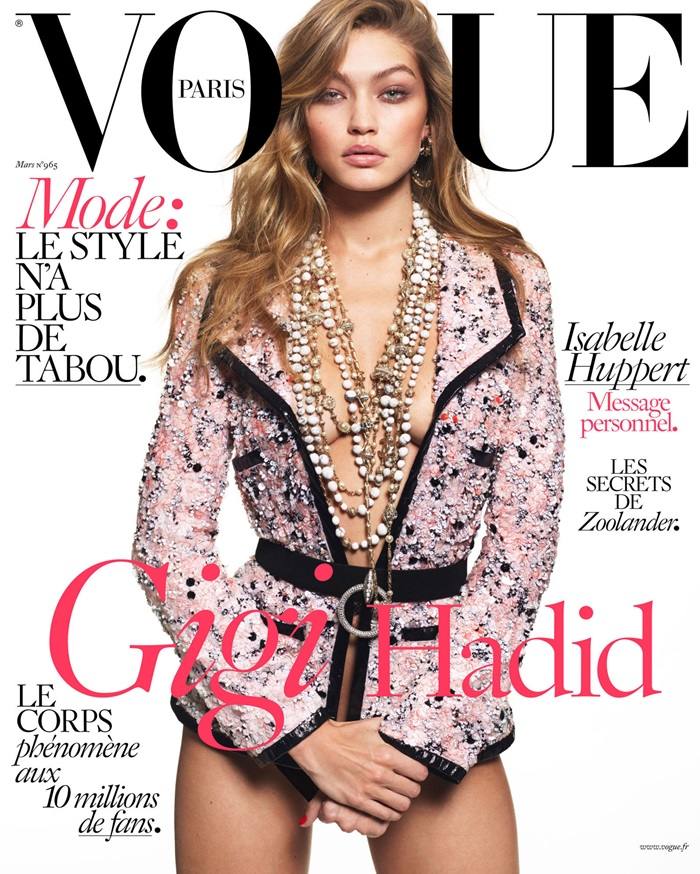 Gigi Hadid @ Vogue Paris March 2016