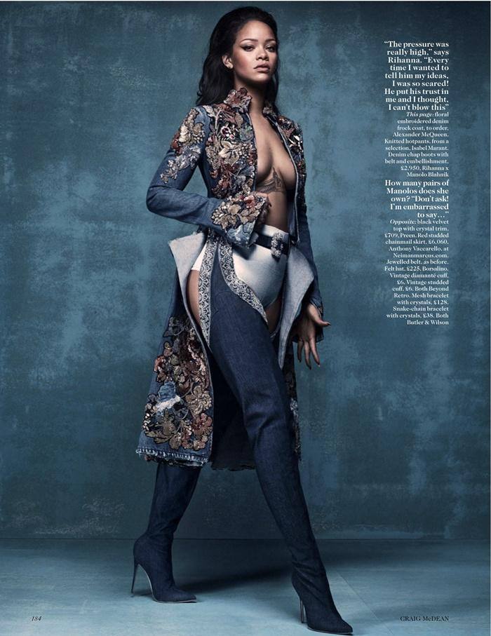 Rihanna @ Vogue UK April 2016