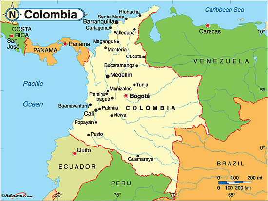 โคลัมเบียสีสันอเมริกาใต้