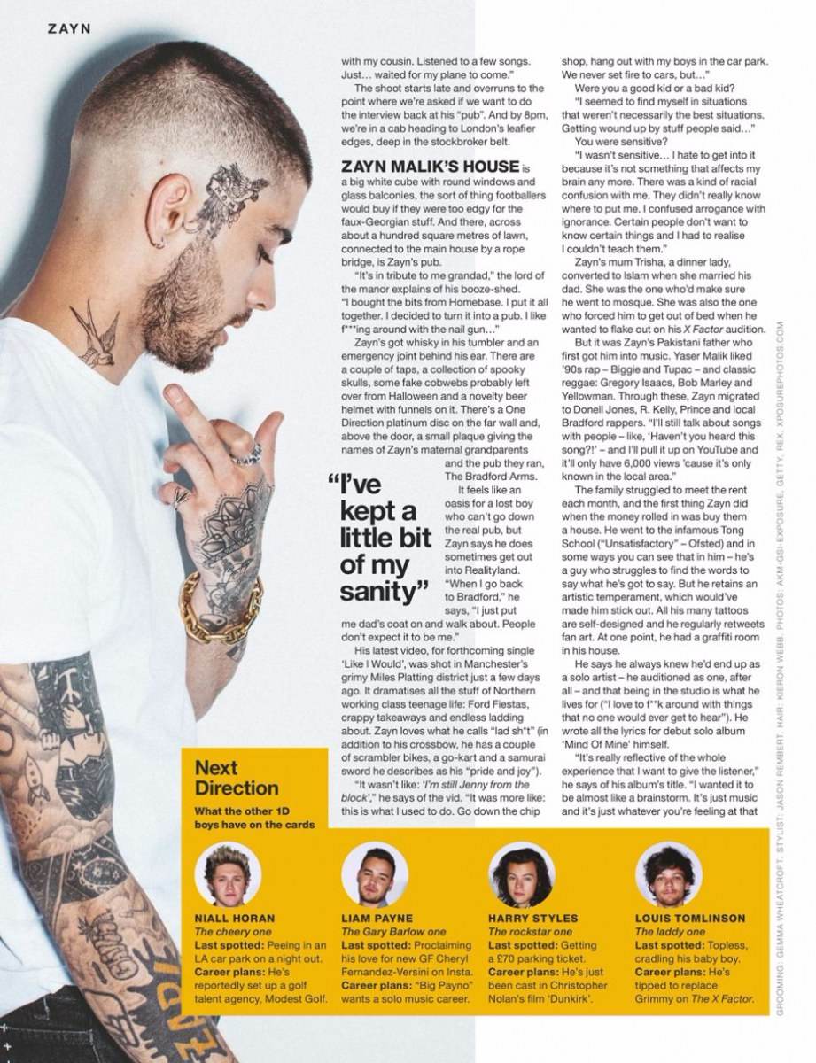 Zayn Malik @ NME Magazine March 2016