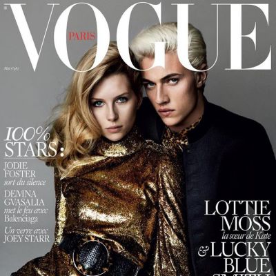 Lottie Moss & Lucky Blue Smith @ Vogue Paris May 2016