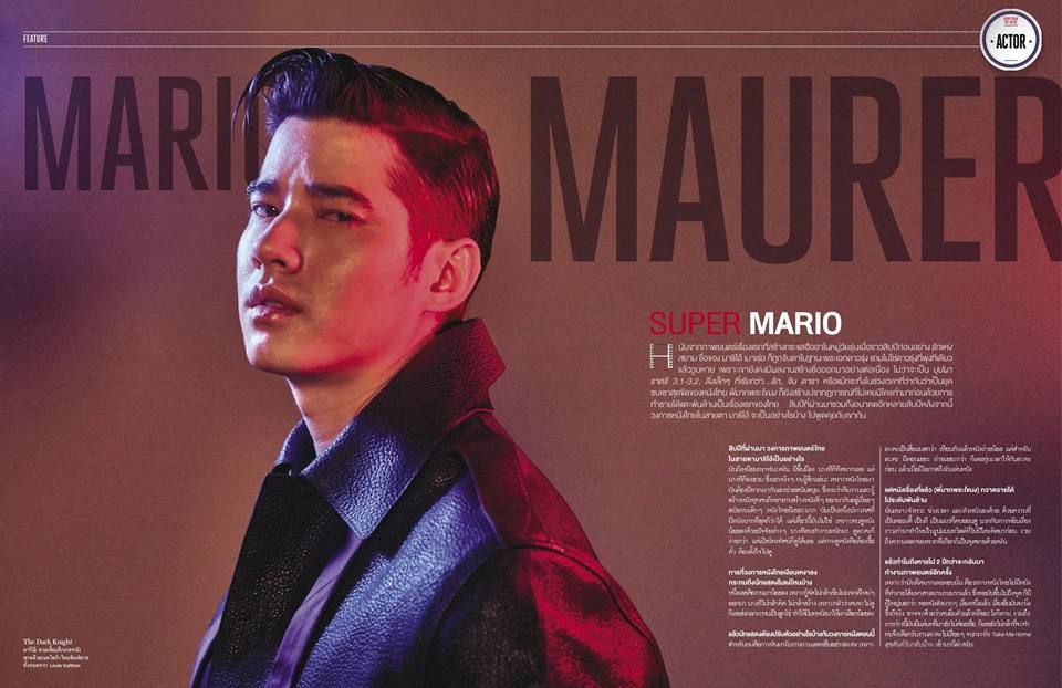 มาริโอ้ เมาเร่อ @ The Hollywood Reporter Thailand no.3 April 2016