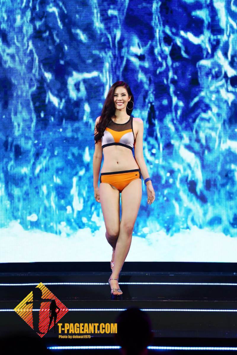 ผู้เข้าประกวดมิสไทยแลนด์เวิลด์ 2016 โชว์โฉมรอบชุดว่ายน้ำ part 1
