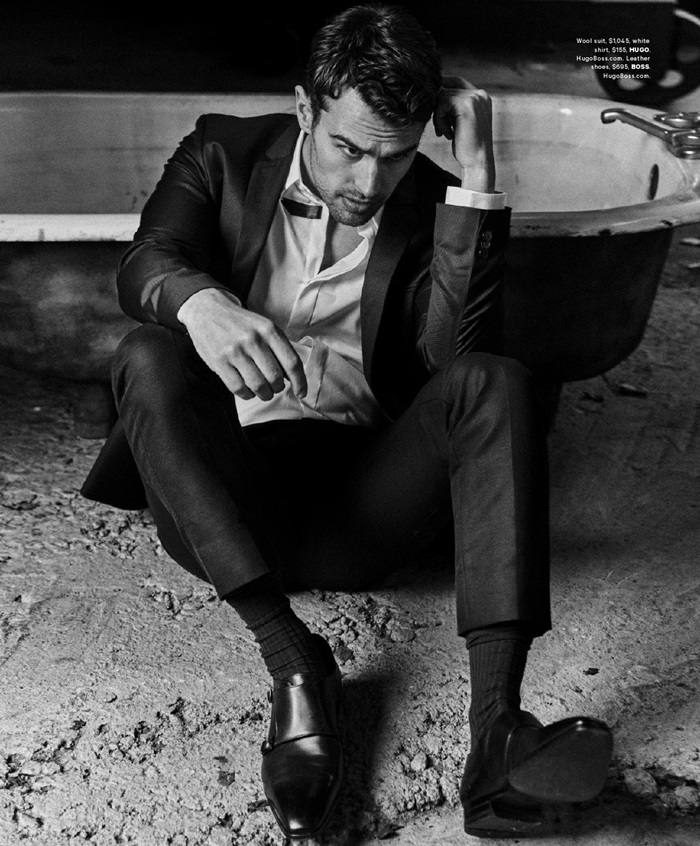 Theo James @ Essential Homme February-March 2016
