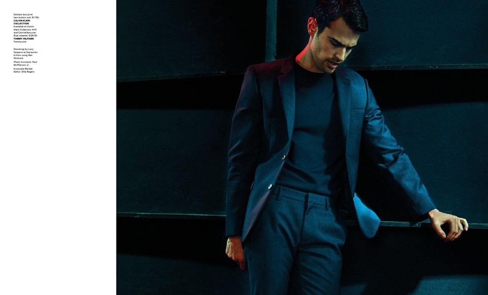 Theo James @ Essential Homme February-March 2016
