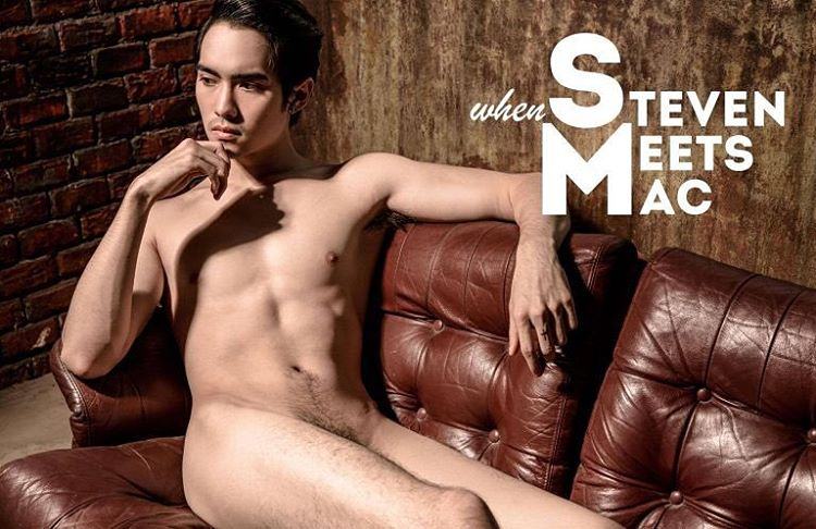 แม็ค สตีเว่น นักแสดงลูกผู้ชายเลือดเดือด ช่อง 3 ถ่ายนู้ดลงนิตยสาร Macho+ ฉบับปฐมฤกษ์