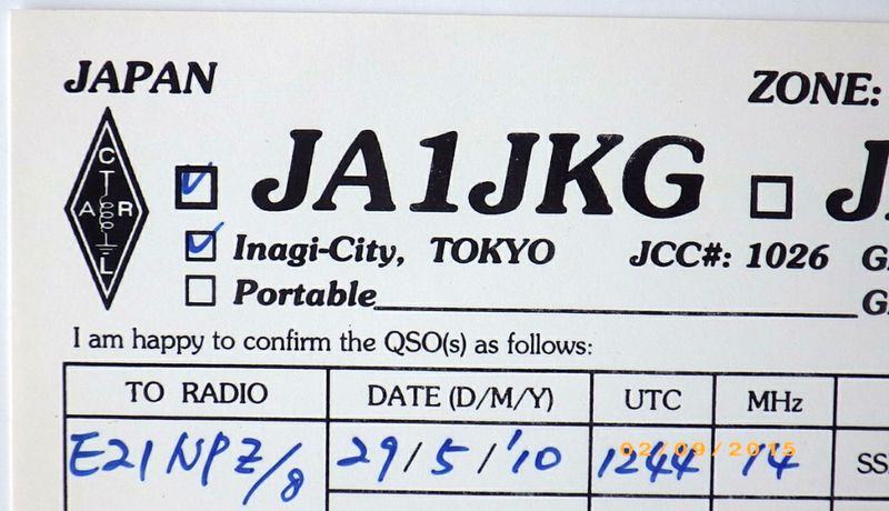 วิทยุสมัครเล่นระหว่างประเทศ กับ QSL CARD