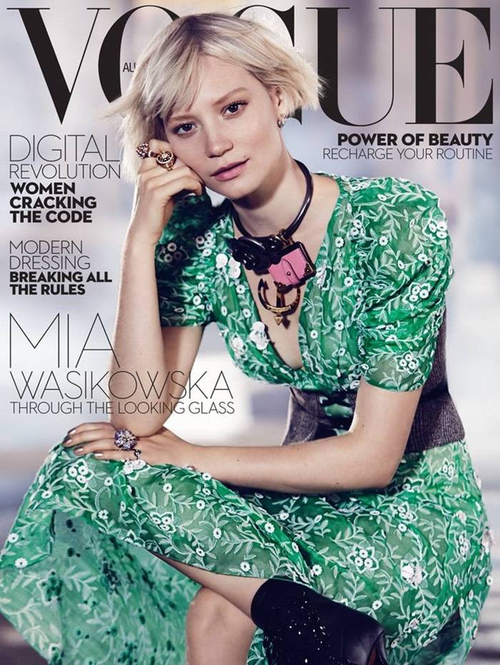 Mia Wasikowska @ Vogue Australia July 2016