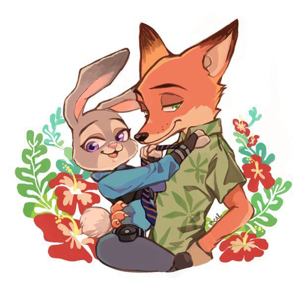 Nick Wilde and Judy Hopps (ZOOTOPIA)