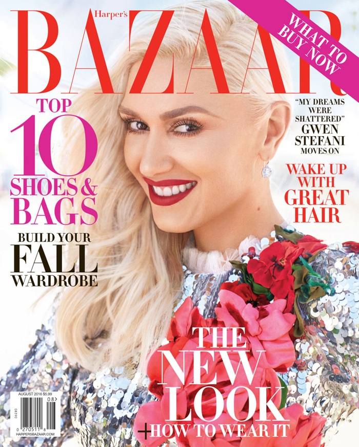 Gwen Stefani @ Harper's Bazaar US August 2016