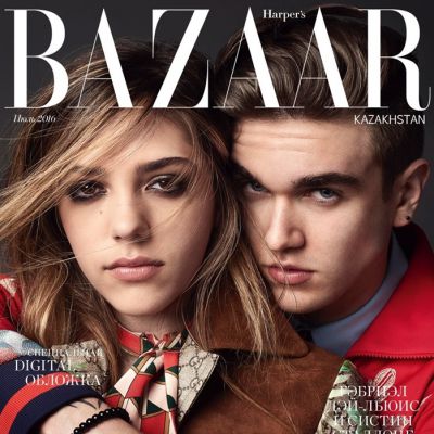 Gabriel-Kane Day Lewis & Sistine Stallone @ Harper's Bazaar Kazakhstan July 2016