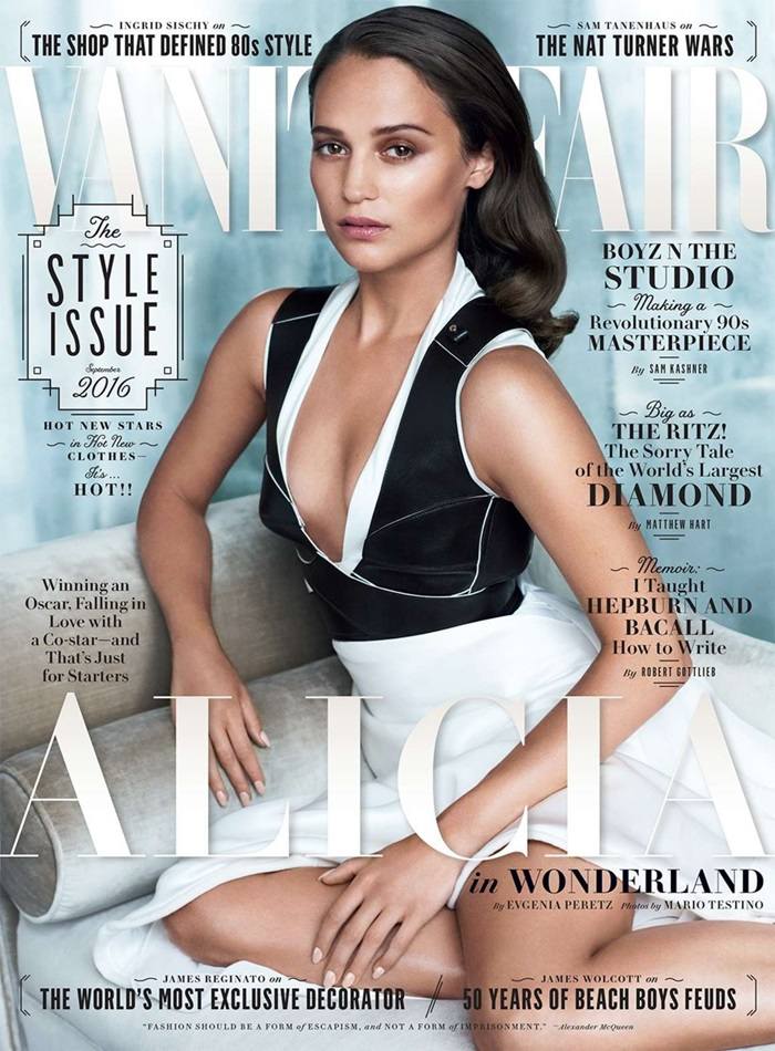 Alicia Vikander @ Vanity Fair September 2016