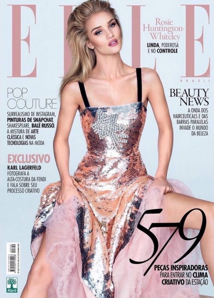 Rosie Huntington-Whiteley @ Elle Brazil September 2016