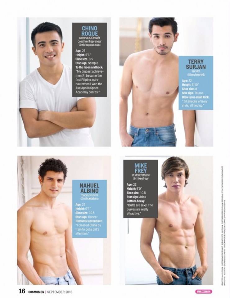 69 Hottest Bachelors 2016 @ Cosmopolitan Philippines September 2016