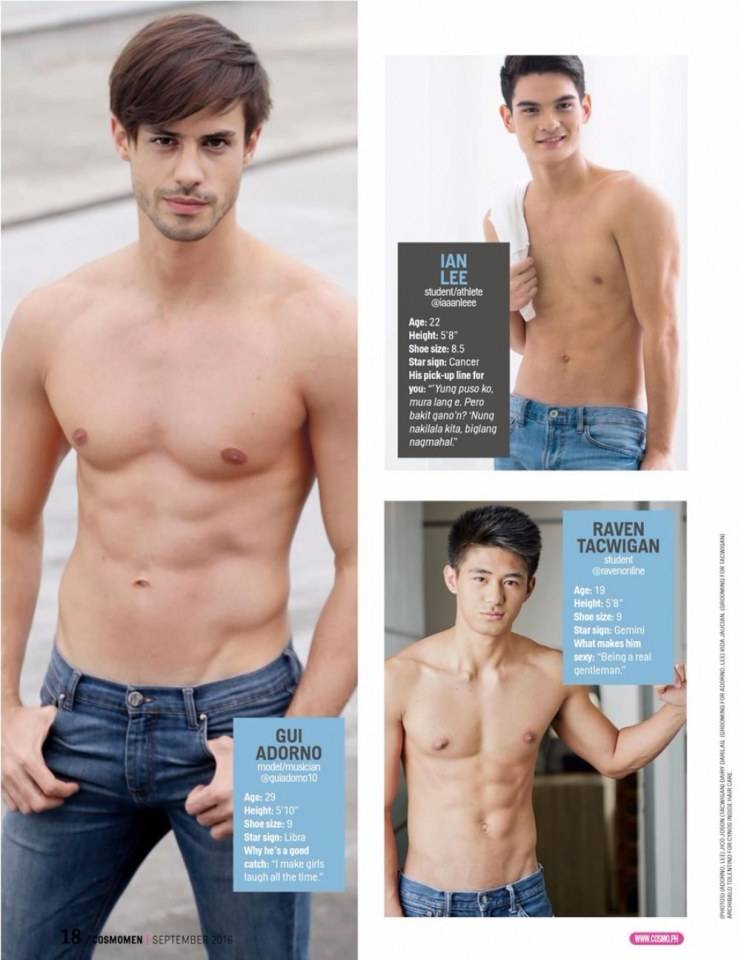 69 Hottest Bachelors 2016 @ Cosmopolitan Philippines September 2016