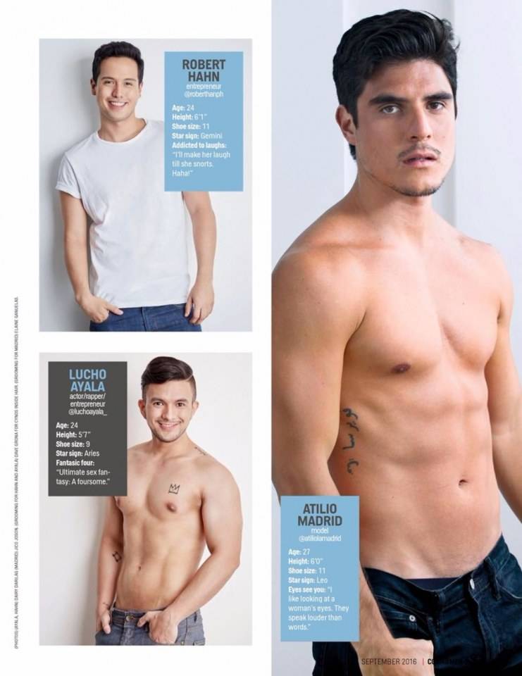 69 Hottest Bachelors 2016 @ Cosmopolitan Philippines September 2016