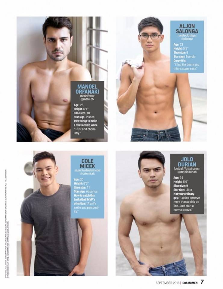 69 Hottest Bachelors 2016 @ Cosmopolitan Philippines September 2016