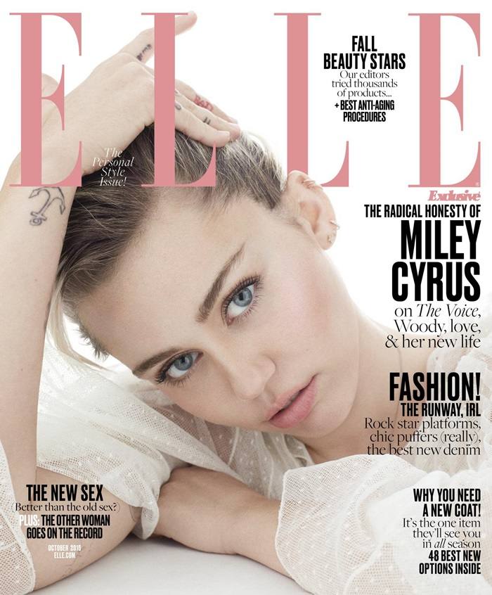 Miley Cyrus @ Elle US October 2016