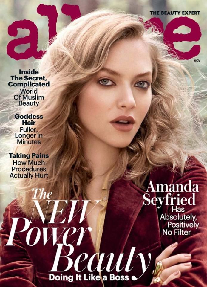 Amanda Seyfried @ Allure Magazine November 2016