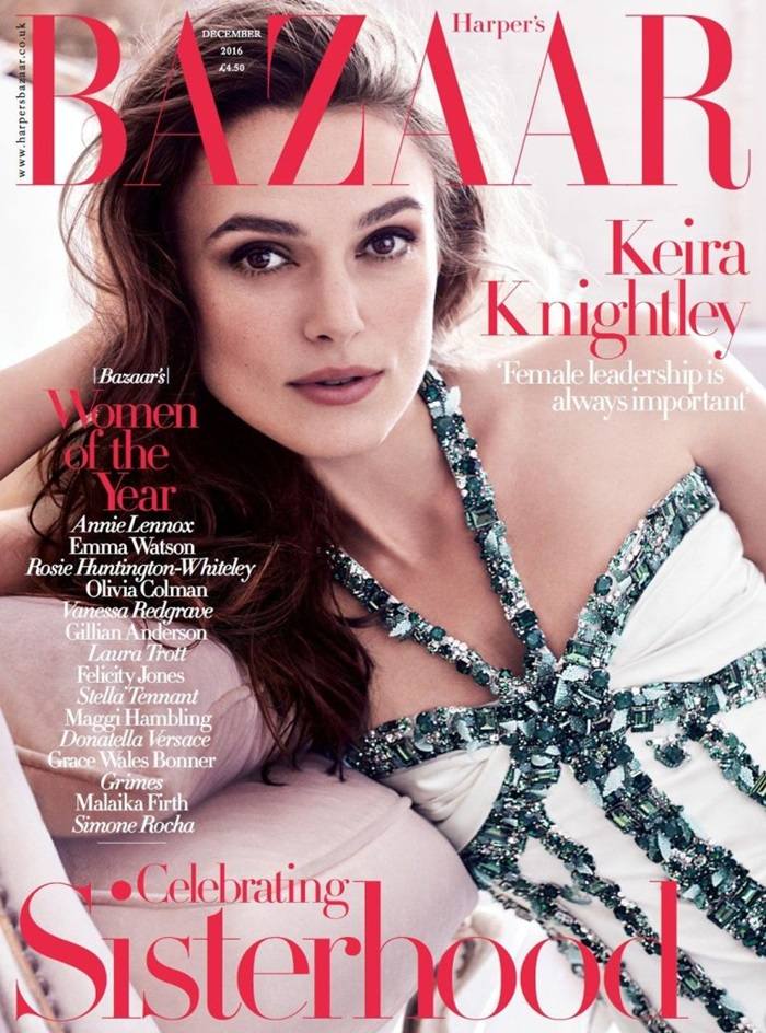 Keira Knightley @ Harper's Bazaar UK December 2016