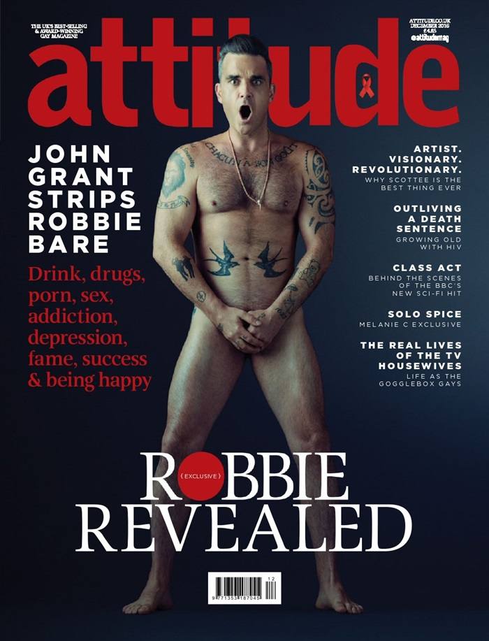 Robbie Williams @ Attitude UK  December 2016