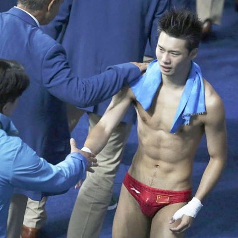 Chen Aisen นักกระโดดน้ำรูปร่างดี sexy สมส่วน