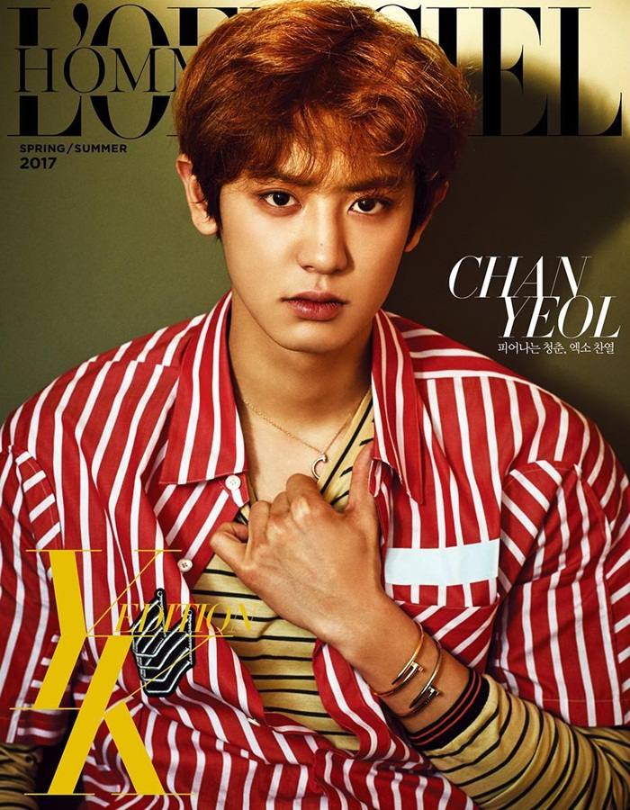 Chanyeol @ L'Officiel Hommes Korea April 2017