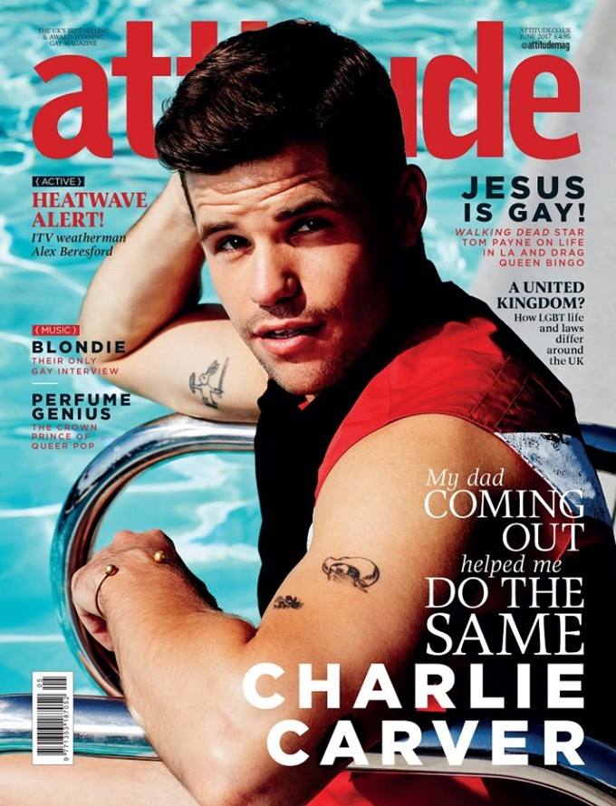 Charlie Carver @ Attitude UK June 2017