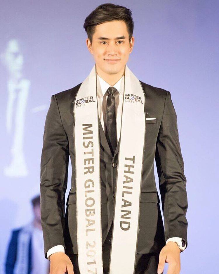 หนุ่มไทยหล่อล่ำขาวหุ่นดี ดีกรีMr.Globalthailand2017