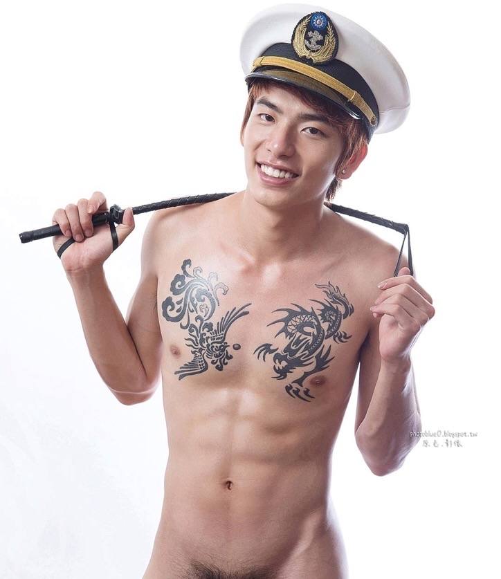 Sexy tattoo Asian boy