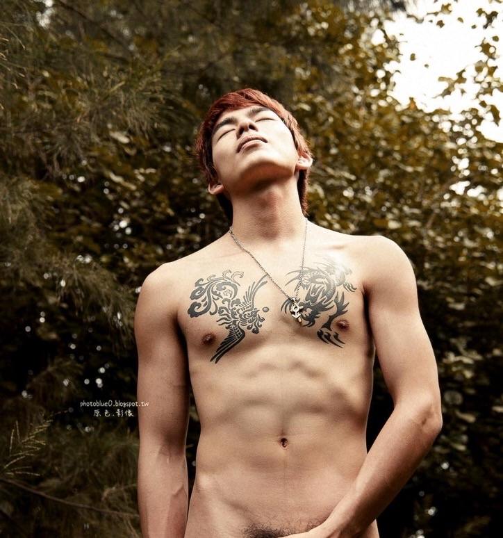 Sexy tattoo Asian boy