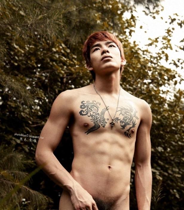 Sexy tattoo Asian boy