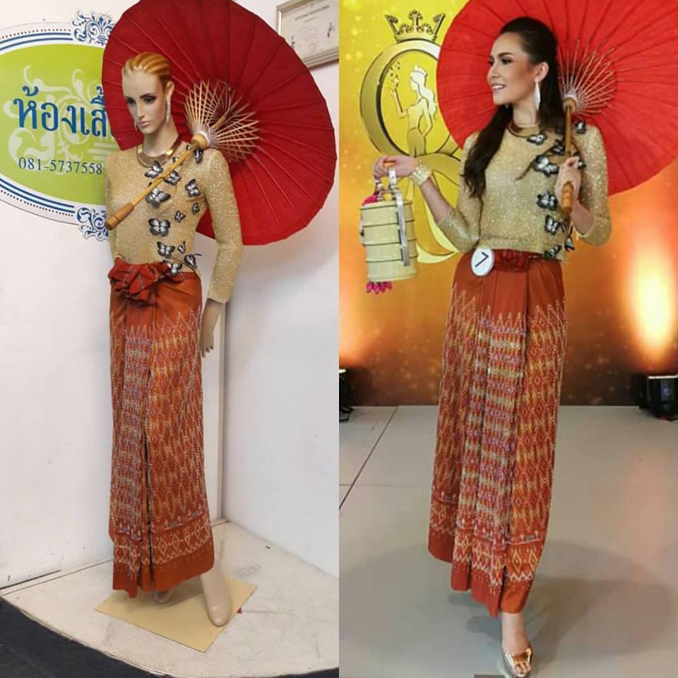 เชื่อไหมชุดนี้ราคา1แสนบาท ใช้เวลา5เดือน ชุดท่องเที่ยวประจำชาติเวทีประกวด Miss Tourism Queen Thailand 2017