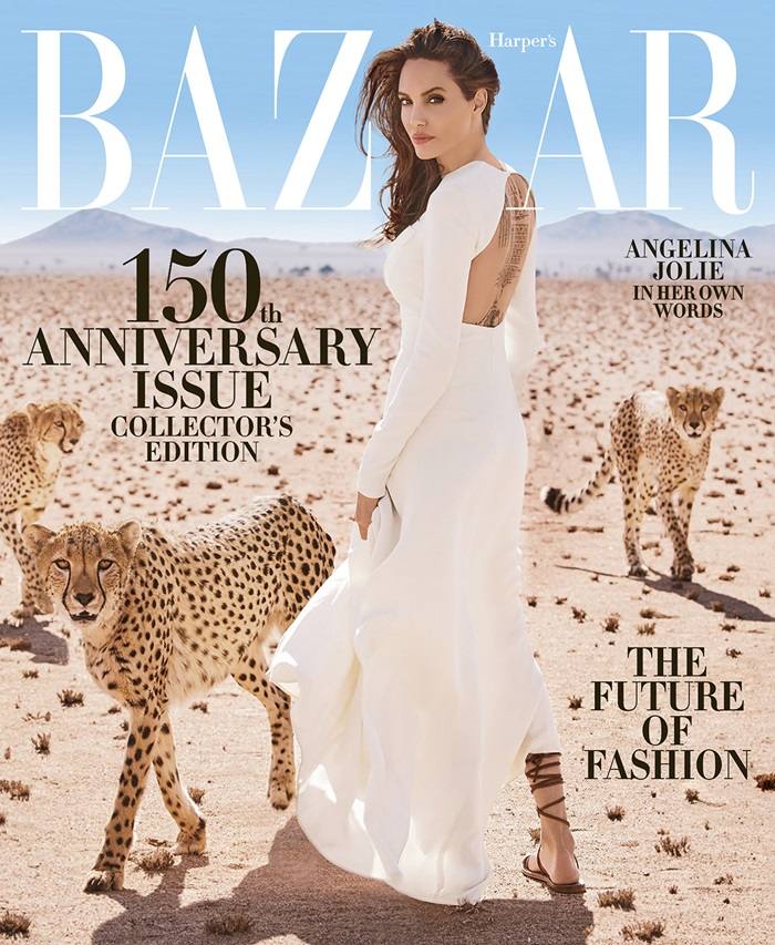 Angelina Jolie @ Harper's Bazaar US November 2017