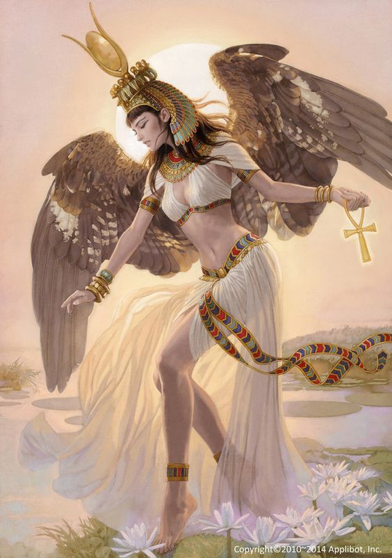 เทพีฮาเธอร์ (Hathor) เทวีแห่งนภากาศ เทวีแห่งความงาม ความรัก ความสุข คุณสมบัติแห่งเพศหญิง