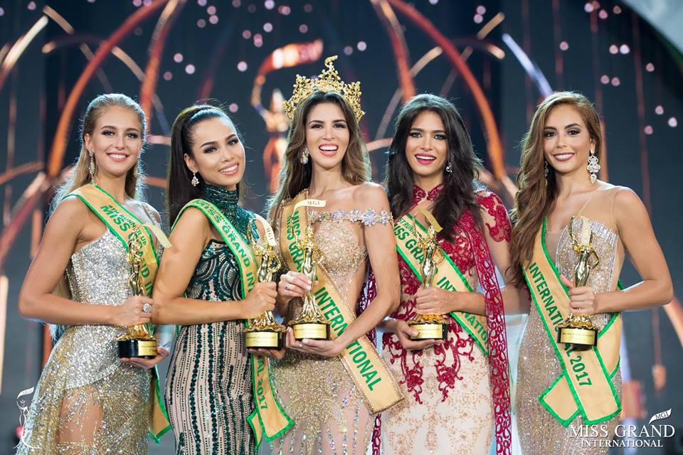 แกรนด์อินเตอร์ เวทีสาวงามอันดับ 3 ของโลก ชมภาพ Top 5 Finalists Miss Grand International 2017